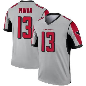 ＃13 Men's Bradley Pinion Legend Atlanta Falcons Inverted Silver Jersey