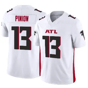 ＃13 Men's Bradley Pinion White Limited Atlanta Falcons Vapor F.U.S.E. Jersey