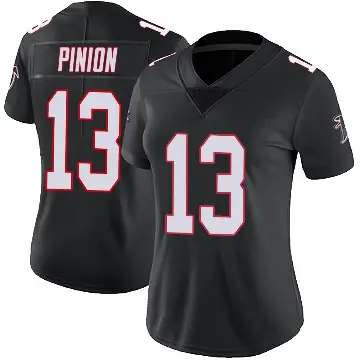 ＃13 Women's Bradley Pinion Black Limited Atlanta Falcons Vapor Untouchable Jersey