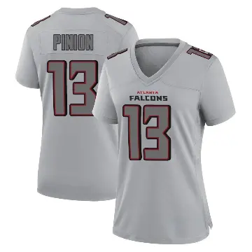 ＃13 Women's Bradley Pinion Gray Game Atlanta Falcons Atmosphere Fashion Jersey