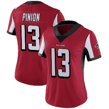 ＃13 Women's Bradley Pinion Red Limited Atlanta Falcons Team Color Vapor Untouchable Jersey