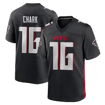 ＃16 Men's DJ Chark Black Game Atlanta Falcons Alternate Jersey