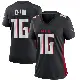 ＃16 Women's DJ Chark Black Game Atlanta Falcons Alternate Jersey