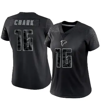 ＃16 Women's DJ Chark Black Limited Atlanta Falcons Reflective Jersey