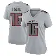 ＃16 Women's DJ Chark Gray Game Atlanta Falcons Atmosphere Fashion Jersey