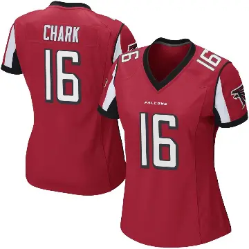 ＃16 Women's DJ Chark Red Game Atlanta Falcons Team Color Jersey