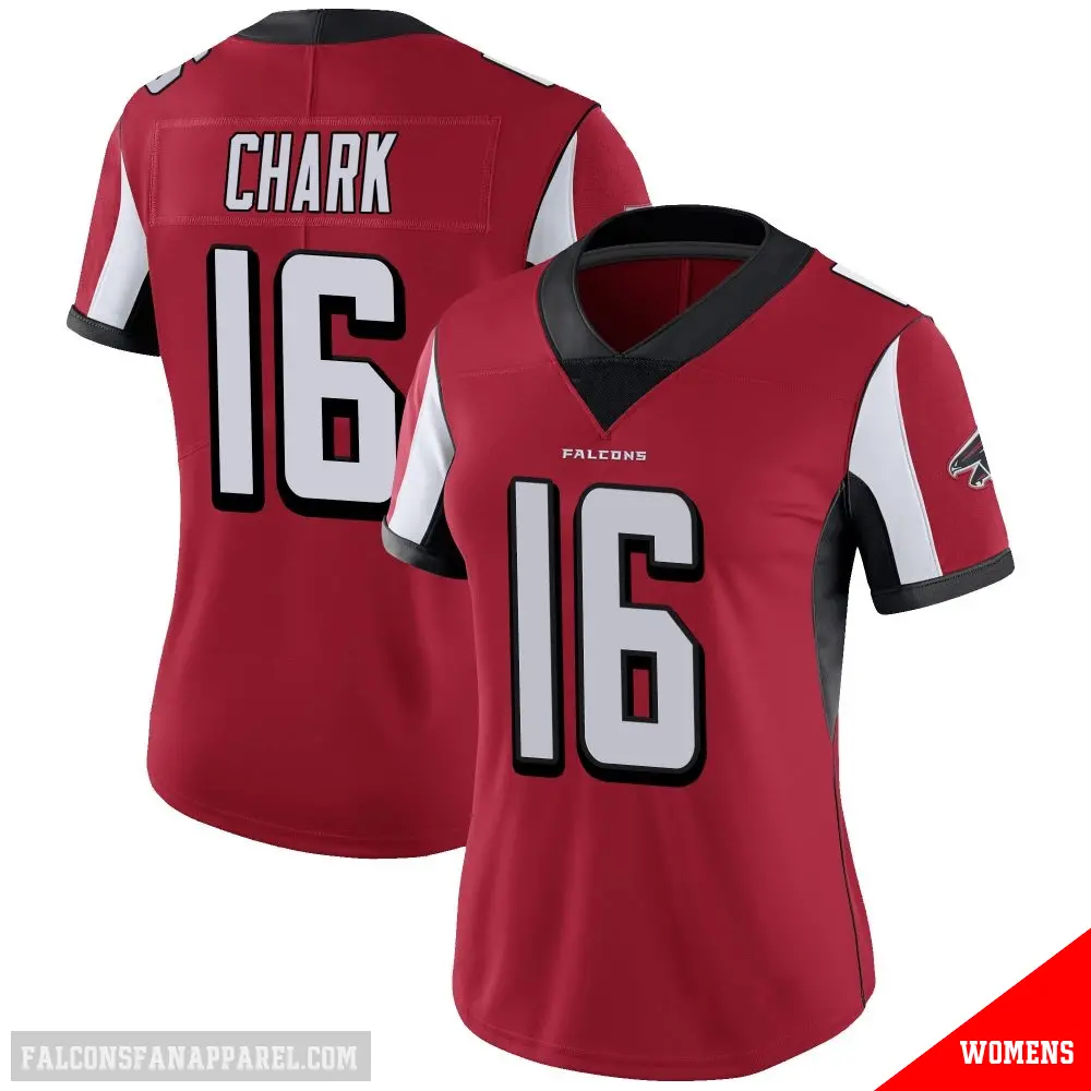＃16 Women's DJ Chark Red Limited Atlanta Falcons Team Color Vapor Untouchable Jersey