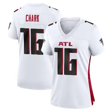 ＃16 Women's DJ Chark White Game Atlanta Falcons Jersey