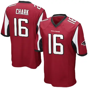 ＃16 Youth DJ Chark Red Game Atlanta Falcons Team Color Jersey