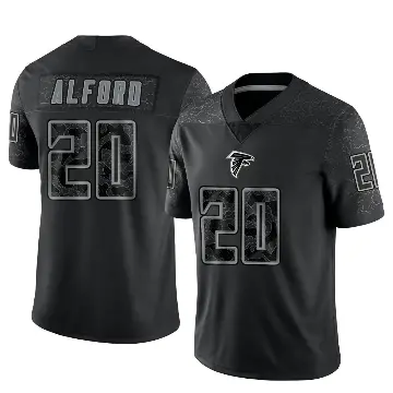 ＃20 Men's Dee Alford Black Limited Atlanta Falcons Reflective Jersey