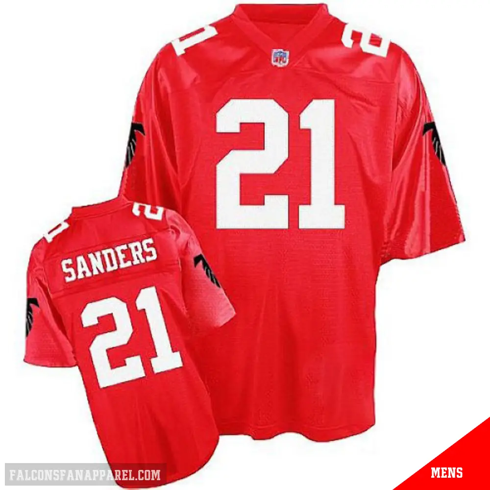21 Men's Deion Sanders Red Authentic Atlanta Falcons