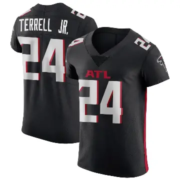 ＃24 Men's A.J. Terrell Jr. Black Elite Atlanta Falcons Alternate Jersey