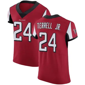 ＃24 Men's A.J. Terrell Jr. Red Elite Atlanta Falcons Team Color Jersey