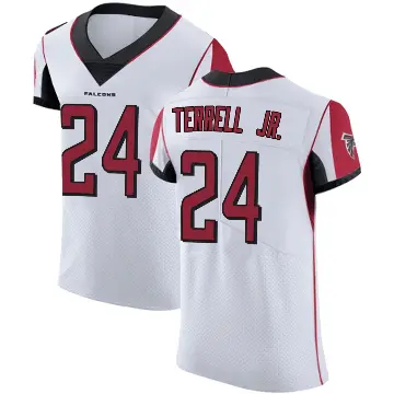 ＃24 Men's A.J. Terrell Jr. White Elite Atlanta Falcons Jersey