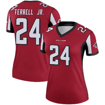 ＃24 Women's A.J. Terrell Jr. Red Legend Atlanta Falcons Jersey