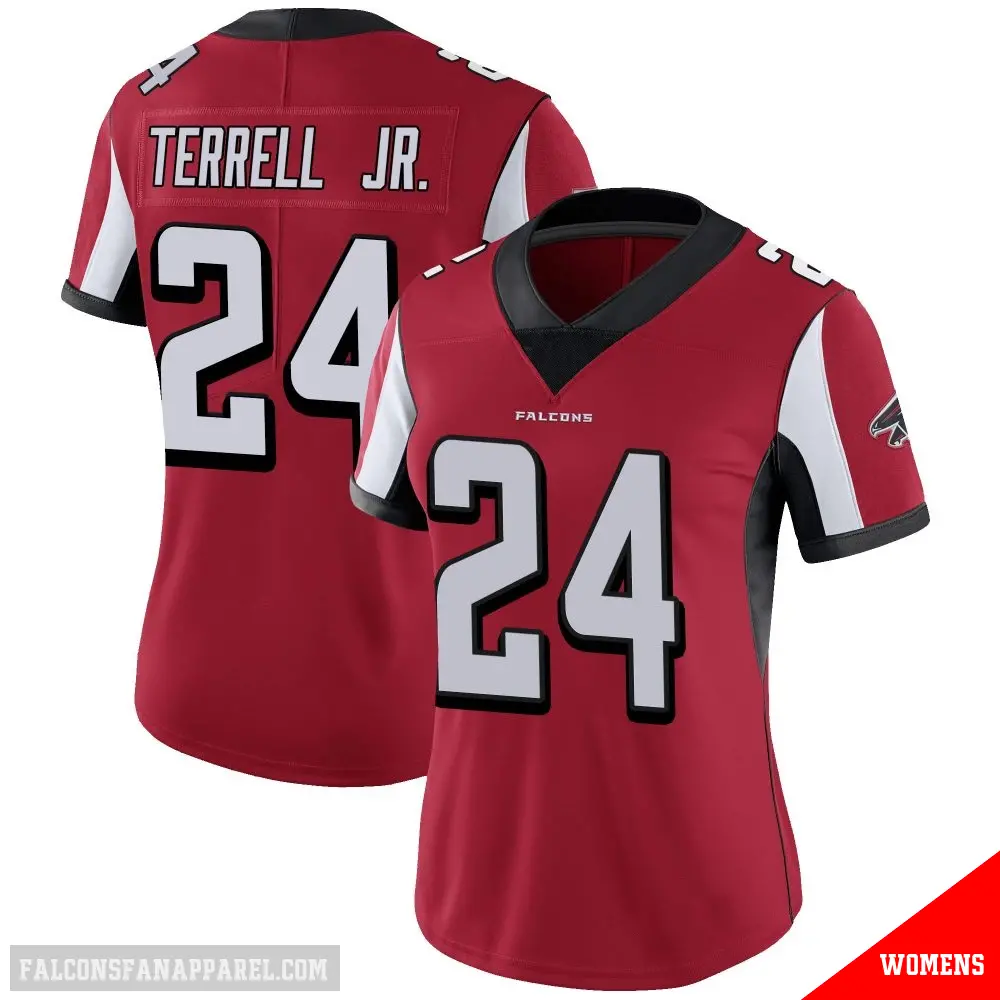 ＃24 Women's A.J. Terrell Jr. Red Limited Atlanta Falcons Team Color Vapor Untouchable Jersey