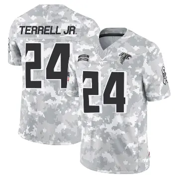 ＃24 Youth A.J. Terrell Jr. Arctic Camo Limited Atlanta Falcons 2024 Salute to Service Jersey