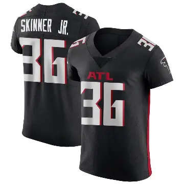＃36 Men's Quincy Skinner Jr. Black Elite Atlanta Falcons Alternate Jersey