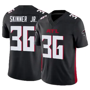 ＃36 Men's Quincy Skinner Jr. Black Limited Atlanta Falcons Vapor F.U.S.E. Jersey