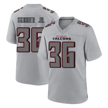 ＃36 Men's Quincy Skinner Jr. Gray Game Atlanta Falcons Atmosphere Fashion Jersey
