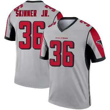 ＃36 Men's Quincy Skinner Jr. Legend Atlanta Falcons Inverted Silver Jersey