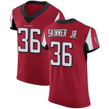 ＃36 Men's Quincy Skinner Jr. Red Elite Atlanta Falcons Team Color Jersey