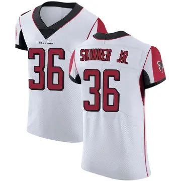 ＃36 Men's Quincy Skinner Jr. White Elite Atlanta Falcons Jersey