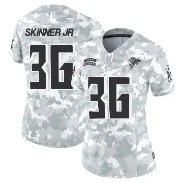 ＃36 Women's Quincy Skinner Jr. Arctic Camo Limited Atlanta Falcons 2024 Salute to Service Jersey