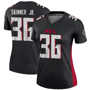 ＃36 Women's Quincy Skinner Jr. Black Legend Atlanta Falcons Jersey
