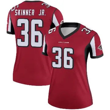 ＃36 Women's Quincy Skinner Jr. Red Legend Atlanta Falcons Jersey