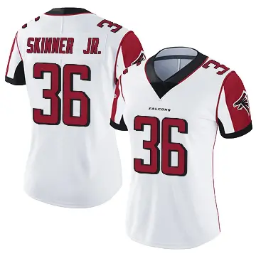 ＃36 Women's Quincy Skinner Jr. White Limited Atlanta Falcons Vapor Untouchable Jersey
