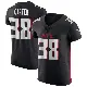 ＃38 Men's Nathan Carter Black Elite Atlanta Falcons Alternate Jersey