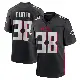 ＃38 Men's Nathan Carter Black Game Atlanta Falcons Alternate Jersey