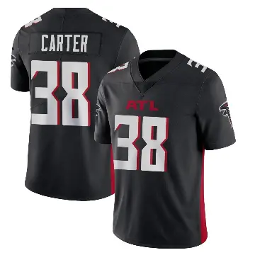 ＃38 Men's Nathan Carter Black Limited Atlanta Falcons Vapor Untouchable Jersey