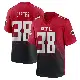 ＃38 Men's Nathan Carter Red Game Atlanta Falcons 2nd Alternate Jersey