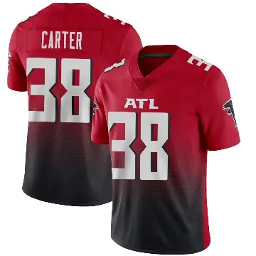 ＃38 Men's Nathan Carter Red Limited Atlanta Falcons Vapor 2nd Alternate Jersey