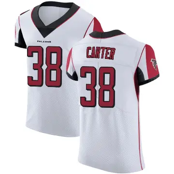 ＃38 Men's Nathan Carter White Elite Atlanta Falcons Jersey