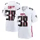 ＃38 Men's Nathan Carter White Game Atlanta Falcons Jersey