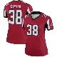 ＃38 Women's Nathan Carter Red Legend Atlanta Falcons Jersey