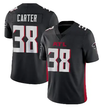 ＃38 Youth Nathan Carter Black Limited Atlanta Falcons Vapor Untouchable Jersey