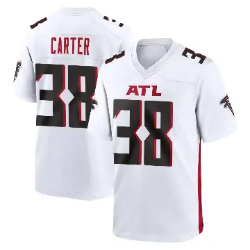 ＃38 Youth Nathan Carter White Game Atlanta Falcons Jersey