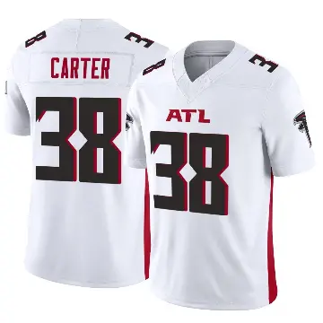 ＃38 Youth Nathan Carter White Limited Atlanta Falcons Vapor F.U.S.E. Jersey