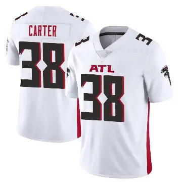 ＃38 Youth Nathan Carter White Limited Atlanta Falcons Vapor Untouchable Jersey