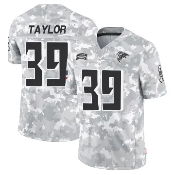 ＃39 Men's Keith Taylor Arctic Camo Limited Atlanta Falcons 2024 Salute to Service Jersey