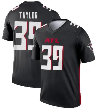 ＃39 Men's Keith Taylor Black Legend Atlanta Falcons Jersey