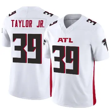 ＃39 Men's Keith Taylor Jr. White Limited Atlanta Falcons Vapor F.U.S.E. Jersey