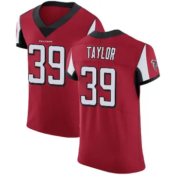 ＃39 Men's Keith Taylor Red Elite Atlanta Falcons Team Color Jersey