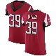 ＃39 Men's Keith Taylor Red Elite Atlanta Falcons Team Color Jersey