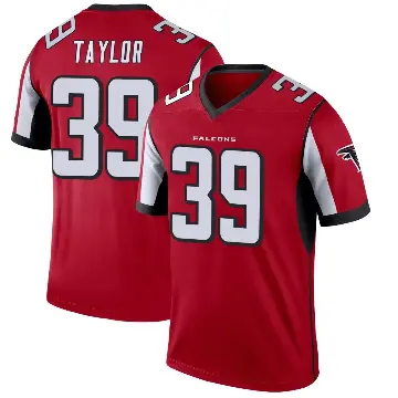 ＃39 Men's Keith Taylor Red Legend Atlanta Falcons Jersey