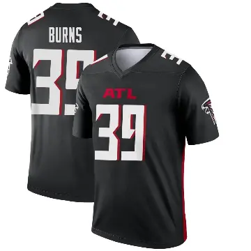 ＃39 Men's Robert Burns Black Legend Atlanta Falcons Jersey